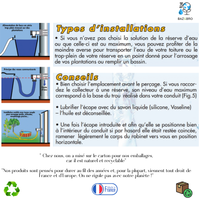 Collecteur d'eau de Pluie (Circulaire Sable )