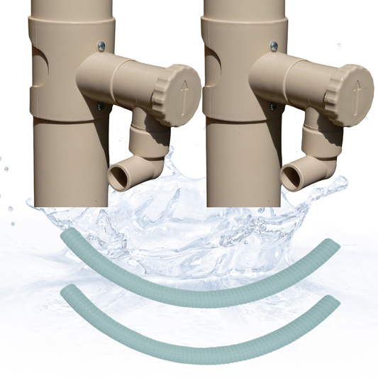 Capt'eau Pack 2 Collecteurs d'eau (Sable )+ Tuyaux Souples + Scie Cloche Premium Bi Metal (conduits Zinc) (Copie)